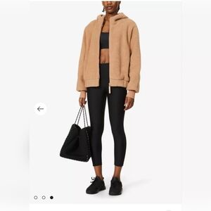 Lorna Jane Cozy Sherpa Jacket Tan Size XS